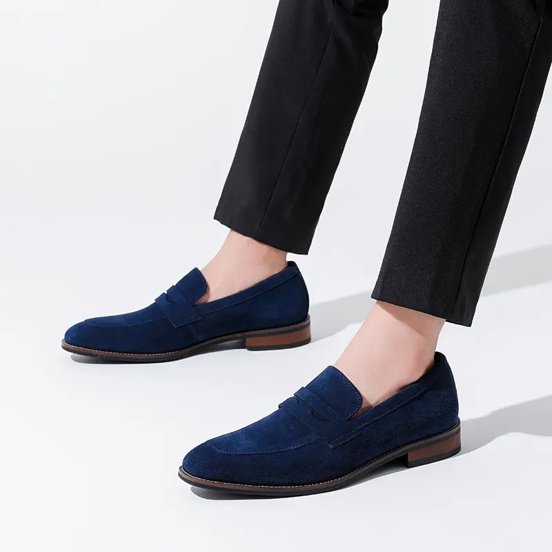 Men's Casual Shoes Cow Suede Genuine Leather Men Classic British Style Loafers Moccasins Mens Light Comfortable Driving Flats