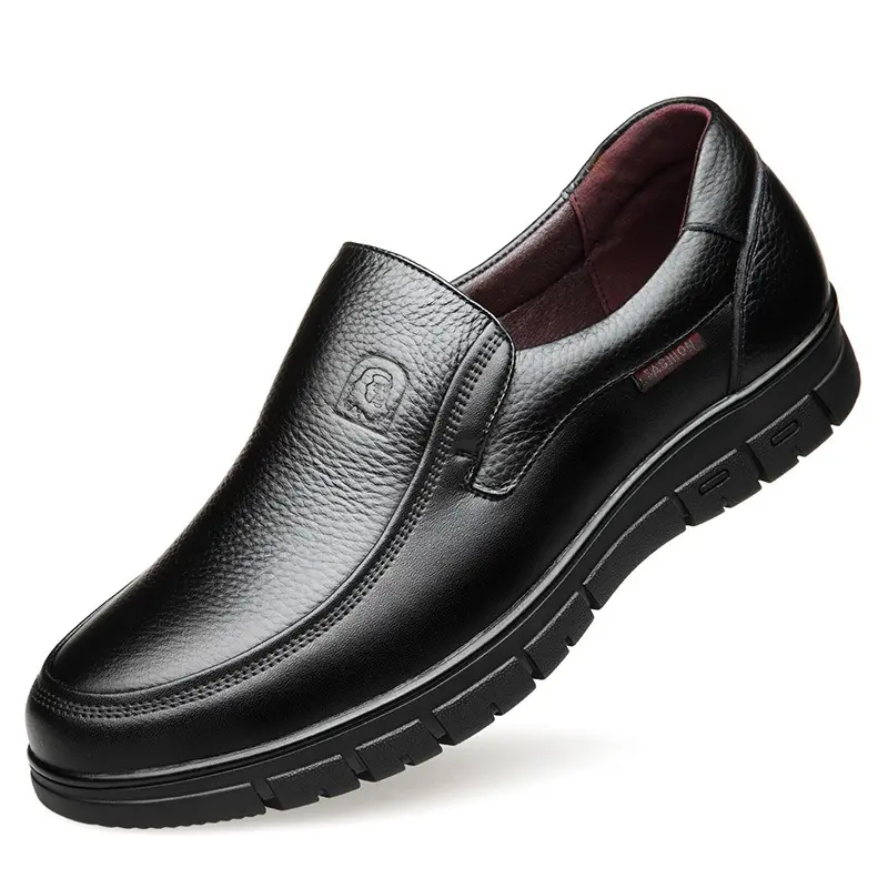 New Genuine Leather Handmade Shoes Casual Shoes For Men Flat Platform Walking Shoe Outdoor Footwear Loafers Breathable Sneakers