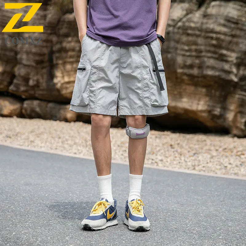 Men Casual Jacket 2025 Summer New Quick Drying Breathable Loose Big Pocket Workwear Sports Shorts Outdoor Camping Hiking Shorts