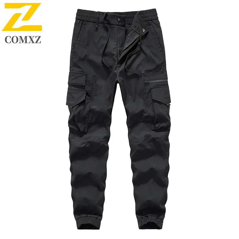 Summer Men Casual Pant 2025 New Trend Versatile Skin Friendly Breathable Harun Pants Drawstring Multi Pocket Camping Hiking Pant