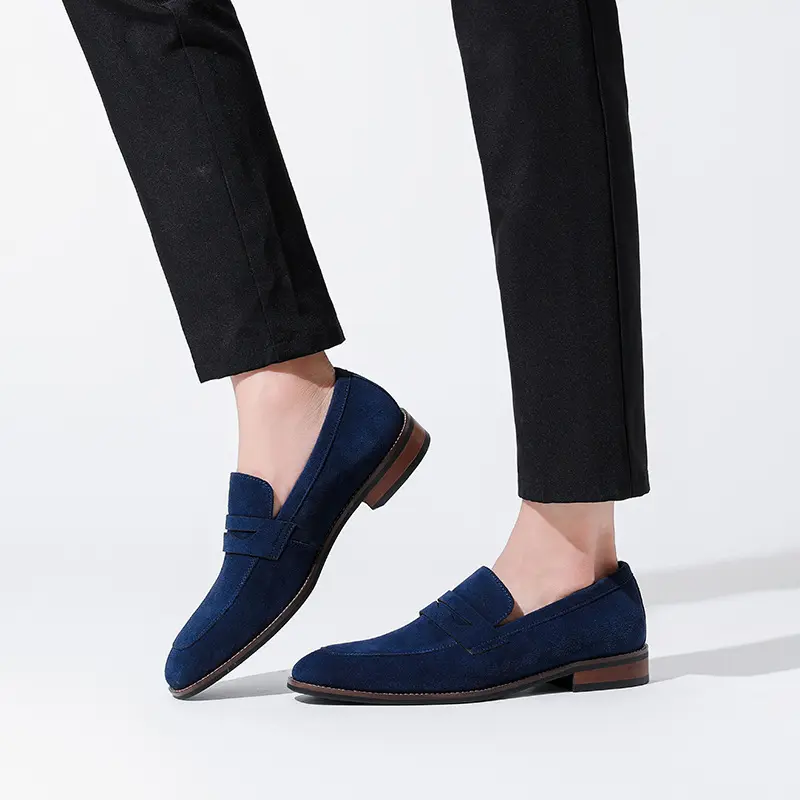 Men's Casual Shoes Cow Suede Genuine Leather Men Classic British Style Loafers Moccasins Mens Light Comfortable Driving Flats