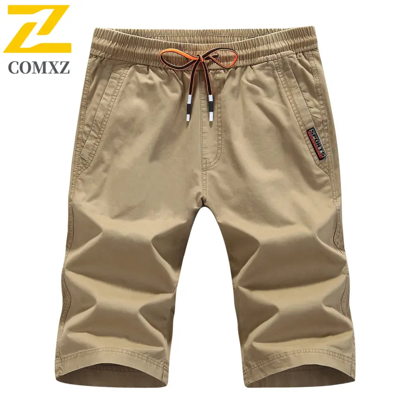 Big Size Men Casual Pant Made Pure Cotton Versatile Skin Friendly Breathable Workwear Shorts Outdoor Camping Hiking Cropped Pant
