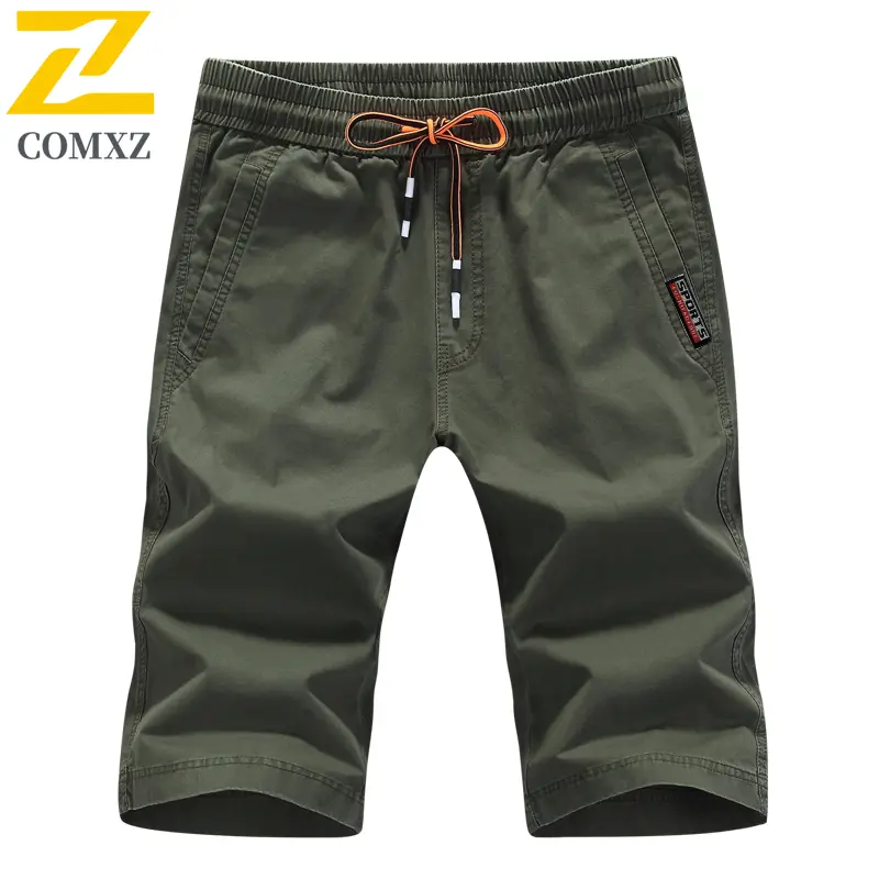 Big Size Men Casual Pant Made Pure Cotton Versatile Skin Friendly Breathable Workwear Shorts Outdoor Camping Hiking Cropped Pant