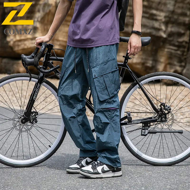 Men's Casual Pants 2025 Summer New Quick Drying Breathable Loose Workwear Straight Leg Pants Outdoor Camping Hiking Men's Pants