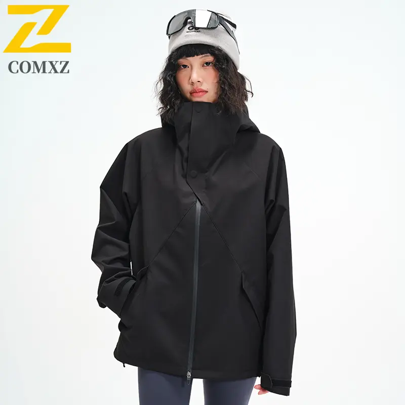 2025 Men's Charge Jacket Soft Shell Windproof Waterproof Wear Resistant Loose Skiing Hooded Coat Outdoor Camp Hiking Windbreaker