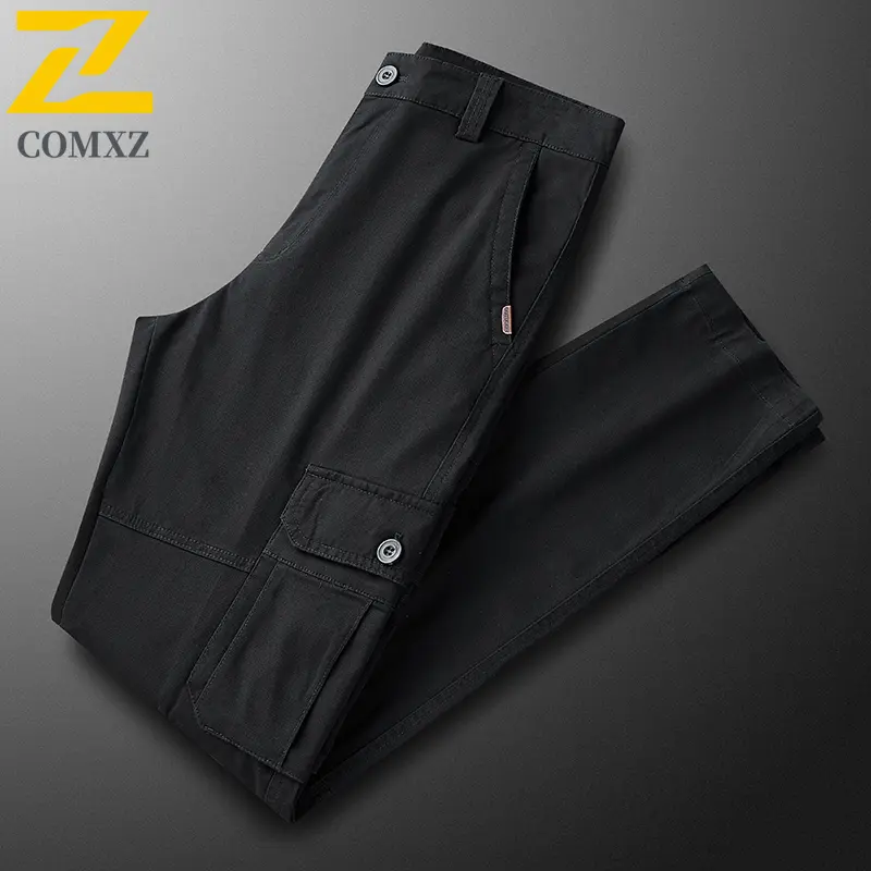 Cotton Men's Casual Pants 2025 New Loose Skin Friendly Comfortable Workwear Straight Pants Outdoor Camping Hiking Casual Pants