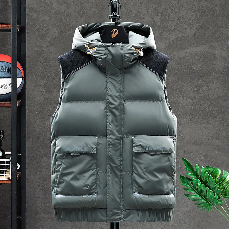 Autumn Winter Mens Vest Jacket Plus Velvet Warm Male Coat Fashion Trend Versatile Casual Waistcoat Brand Thickening Top Clothing