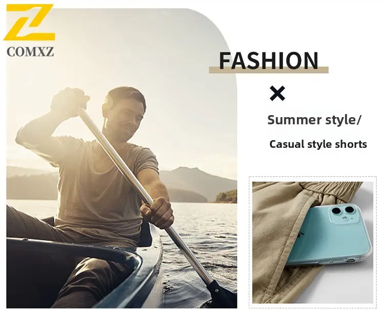 Pure Cotton Men Casual Pants 2025 New Skin Friendly Comfortable Breathable Workwear Shorts Outdoor Camping Hiking Casual Shorts