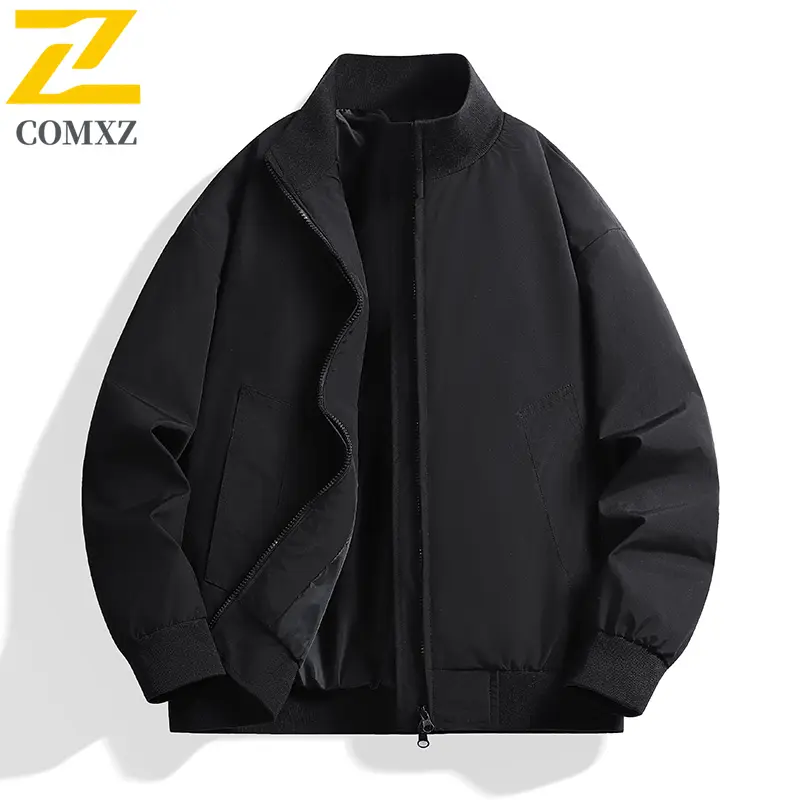 2025 New Preppy Men Jacket Autumn Winter Sports Casual Baseball Coat Windproof Outdoor Hiking Streetwear Fashion Lightweight