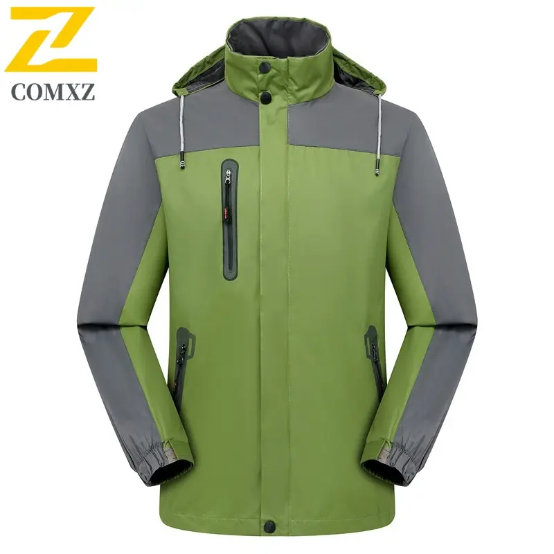 Men Winter Jacket 2025 Fleece Lined Thickened Windproof Waterproof Hiking Mountaineering Coat Outdoor Sports Thermal Warm Parka