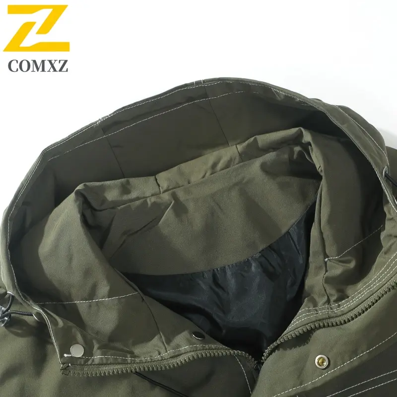 2025 Men's Jackets Windproof Wear Resistant Jacket Pure Color Outdoor Hiking Camping Sports Coat for Men Lightweight Breathable