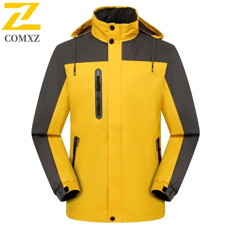 Men Winter Jacket 2025 Fleece Lined Thickened Windproof Waterproof Hiking Mountaineering Coat Outdoor Sports Thermal Warm Parka