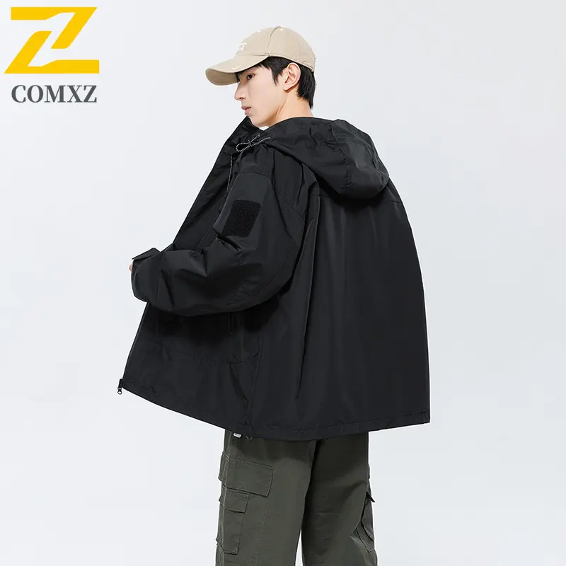 Trendy Men Jacket Windproof Waterproof Outdoor Adventure Travel Coat Lightweight Warm Winter Windbreaker Casual Streetwear Parka