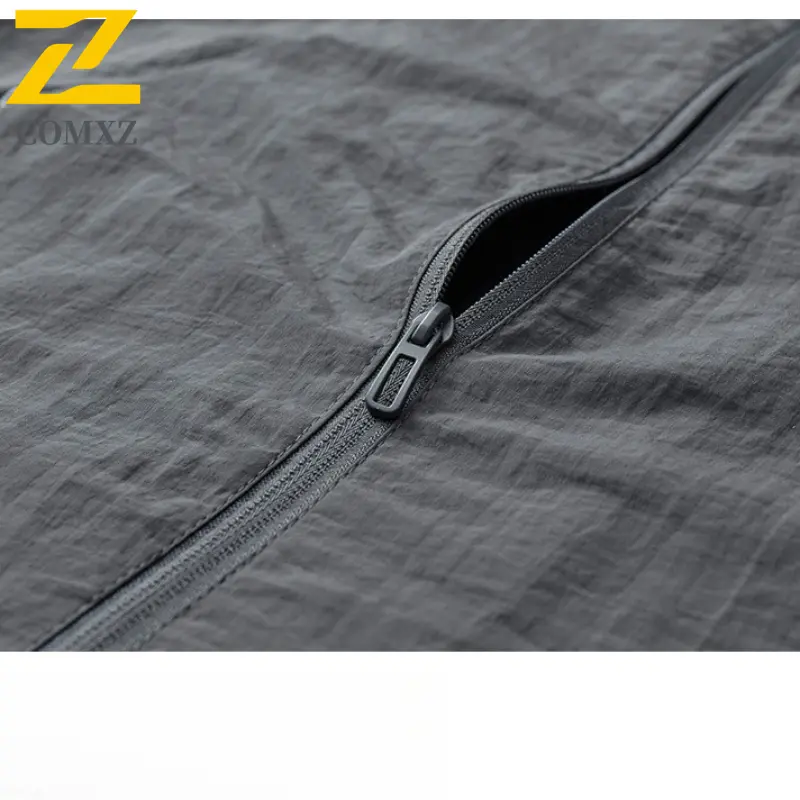 Men's Trendy Jacket Single Layer Windbreaker Stand Collar Outdoor Hiking Jackets Travel Waterproof Breathable Autumn Casual Coat