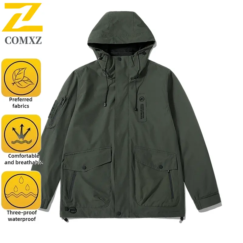 Men's Charge Jacket 2025 New Windproof Waterproof Breathable Mountaineering Sports Hooded Jacket Outdoor Camping Travel Jacket