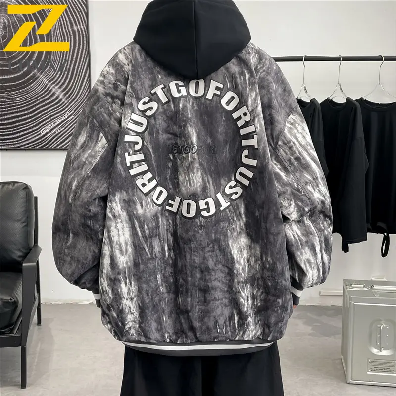 Trendy Men Jacket Autumn Baseball Style Casual Walking Travel Coat Outdoor Work Activities Lightweight Comfortable Windbreaker