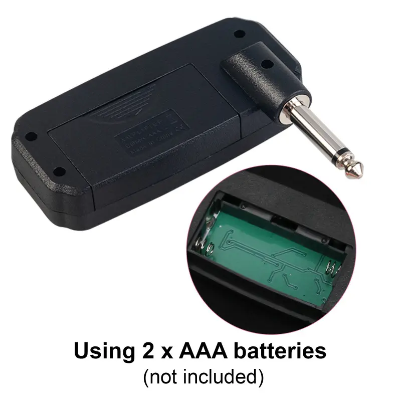 JOYO Mini Amp Portable Electric Bass Headphone Amplifier 3.5mm Plug Play Auxiliary Audio Input Silent Bass Connect CD MP3 Player