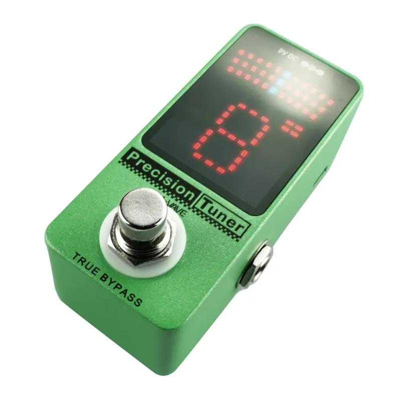 M-VAVE Precision Tuner Pedal LED Display with True Bypass for Chromatic Guitar Bass Electric Guitar Tuner Pedal