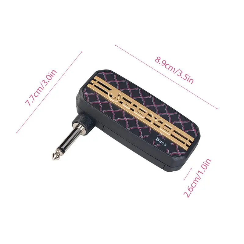 JOYO Mini Amp Portable Electric Bass Headphone Amplifier 3.5mm Plug Play Auxiliary Audio Input Silent Bass Connect CD MP3 Player