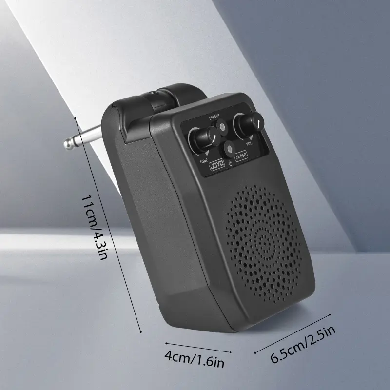 JOYO JA-05G Mini Guitar Speaker BT Voice Adjustment Portable Plug-in Speaker for All Electric Guitars Amplifier 1500mAh