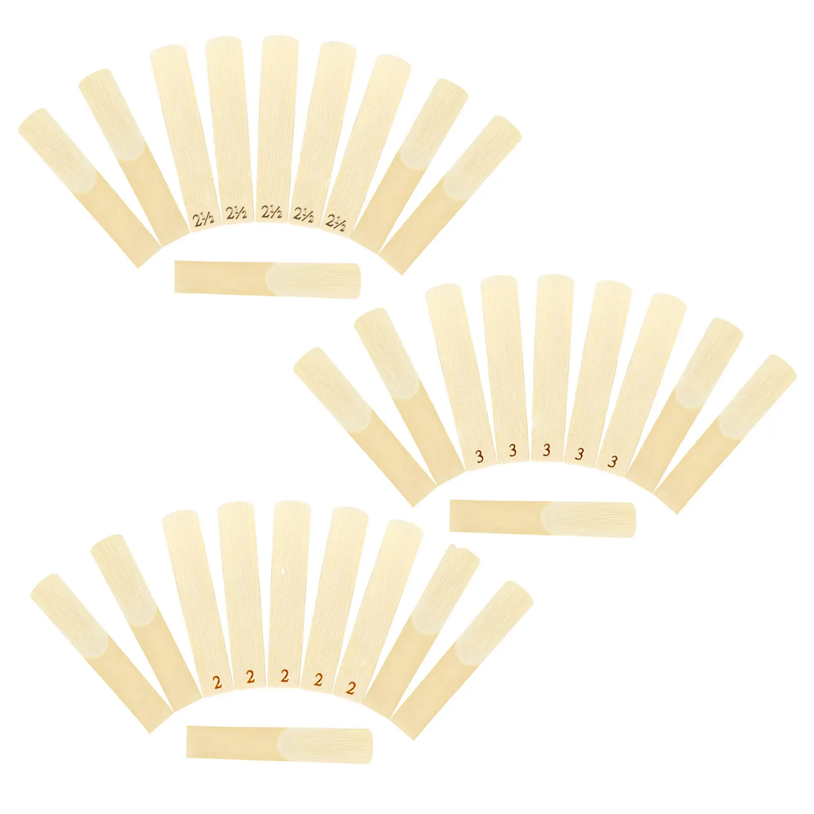 SLADE Saxophone Reeds 10 Pack Tenor Sax Reeds Rich Sound Saxophone Reeds Kit Replacement Parts for Saxophone Beginner and Player