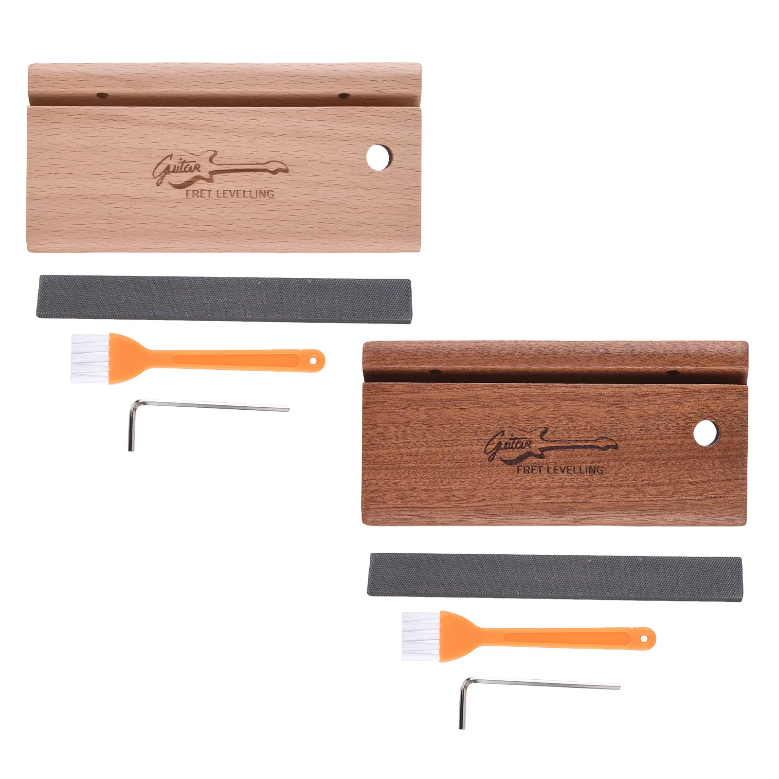 Angled File Guitar Fret Tool 3in1 Angle File with Brush Wrench 3/23/35 Degree Luthier File Tool String Instrument Fret Dressing