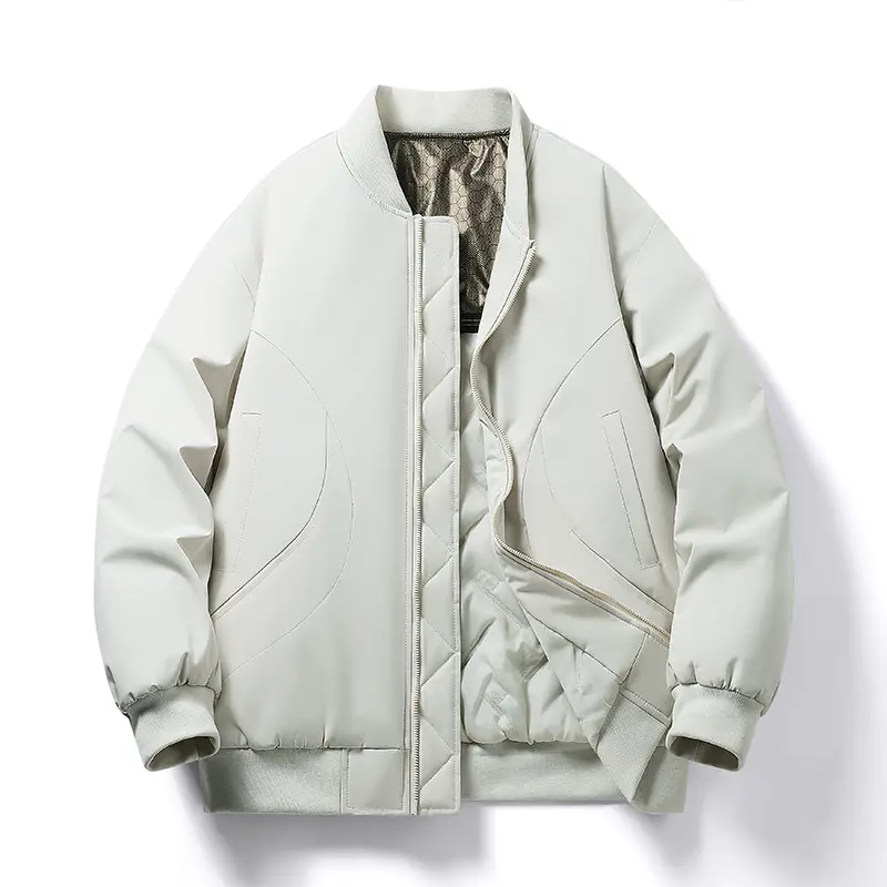 2025 Men's Jacket American Couple Trendy Brand Thick Baseball Cotton Jacket Autumn/Winter New Flight Jacket  Warm Cotton Coat