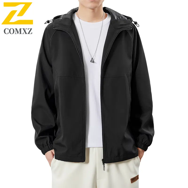 Men's Waterproof Rain Jacket Lightweight Outer Hooded Outdoor Raincoat Hiking Windproof Jacket Climbing Outdoor Jackets M-8XL