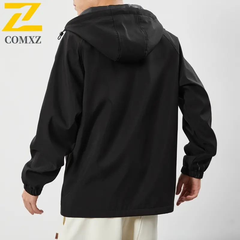 Men's Waterproof Rain Jacket Lightweight Outer Hooded Outdoor Raincoat Hiking Windproof Jacket Climbing Outdoor Jackets M-8XL