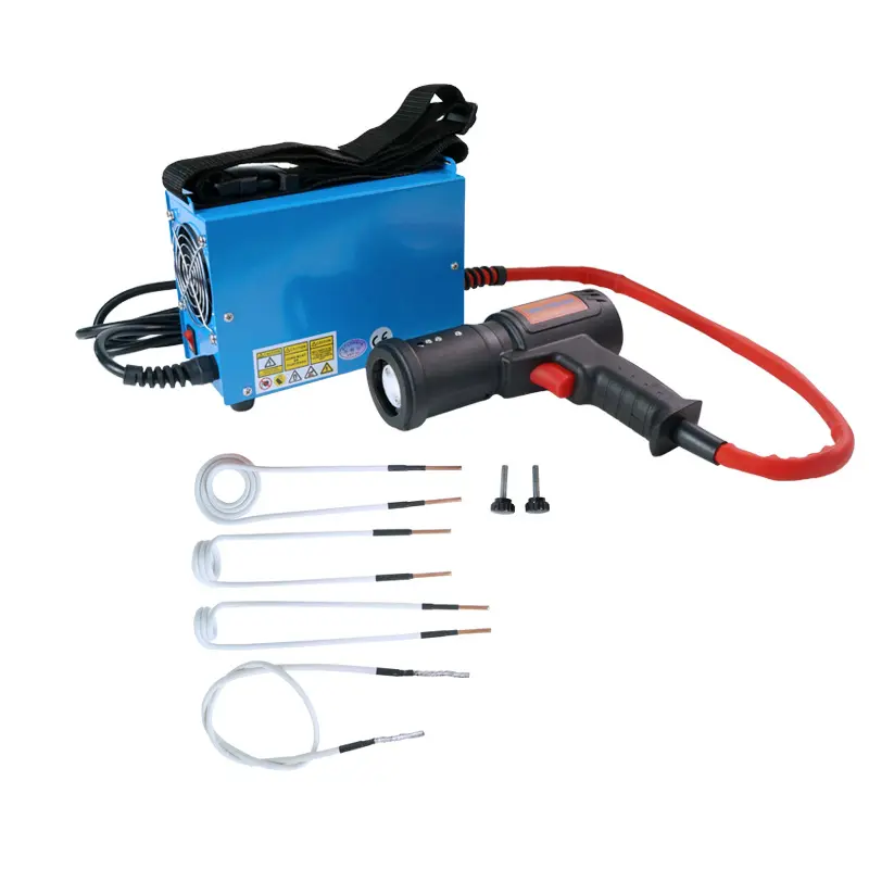 1500W Magnetic Induction Heater Flameless Induction Heater Bolt Heat Remover Repair Machine Tool Screw Tool with 4 Pieces Coil