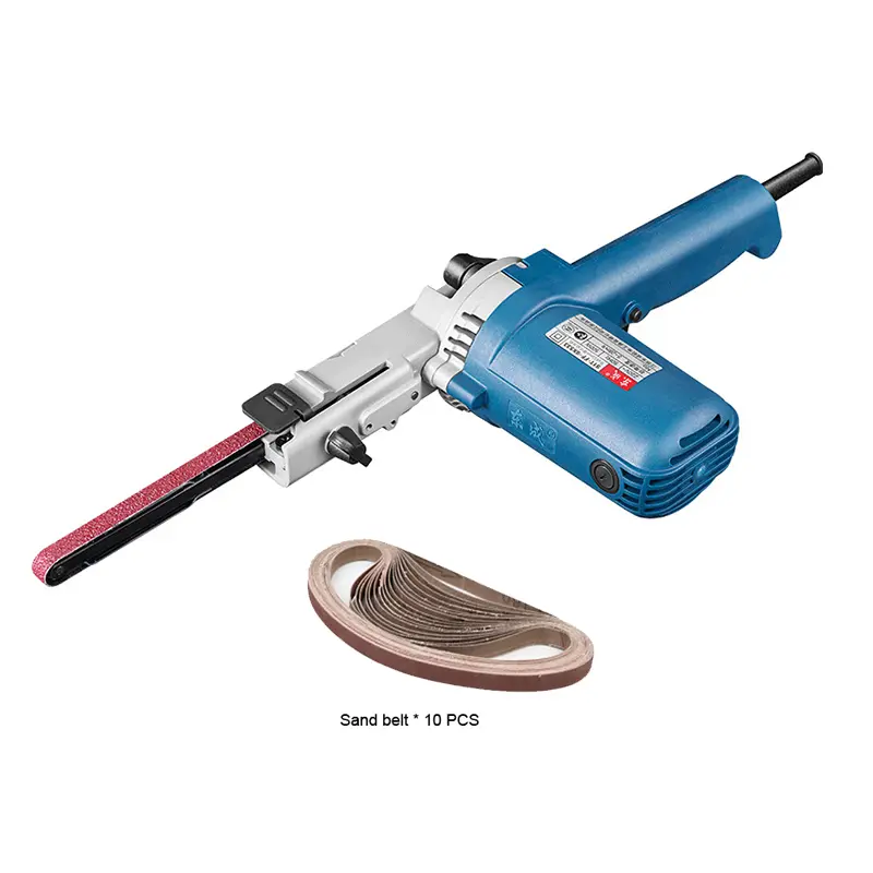 220V Electric Belt Sander Belt Grinder Angle Grinding Machine with 9x533mm Sanding Belts DIY Polishing Machine for Wood Metal