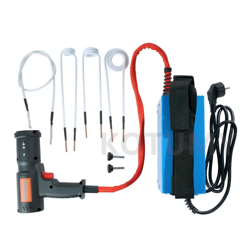 1500W Magnetic Induction Heater Flameless Induction Heater Bolt Heat Remover Repair Machine Tool Screw Tool with 4 Pieces Coil