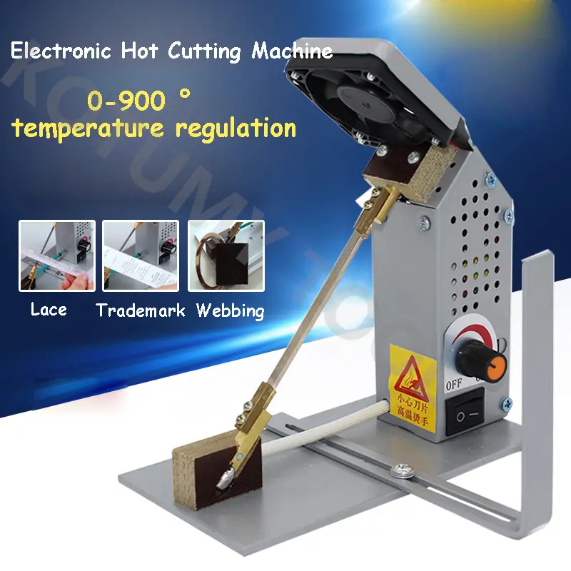 YC-18 Tape Hot Cutting Machine Ribbon Lace Cutting Machine Nylon Satin Heating Cutting Machine Small Trademark Cutting Tool