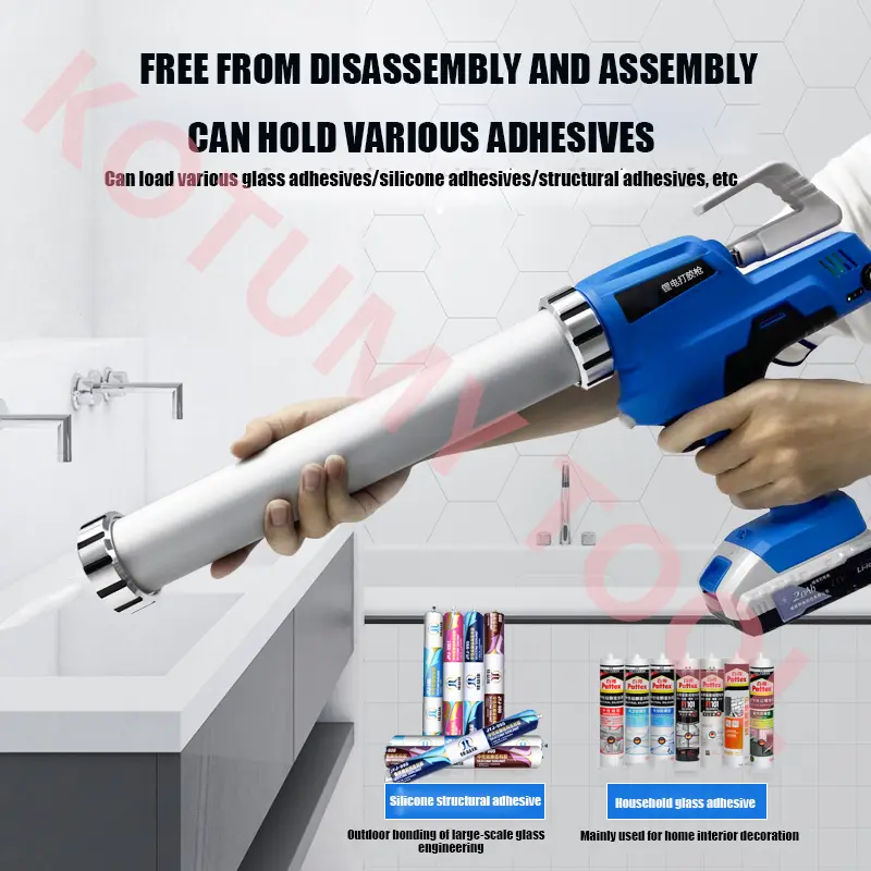 Electric Caulking Gun  Sealing Gun Cordless Glue Gun Portable Glass Hard Rubber Sealant Gun Sealing Caulking Filling Tool
