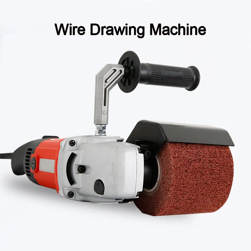 Electric Polishing Machine Burnishing Wire Drawing Machine Handheld Sander Wood Stainless Steel Metal Polisher 2200W 3000rpm