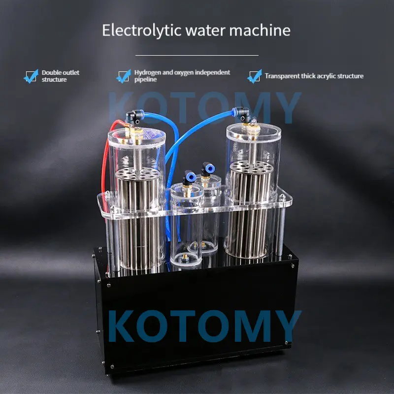 Electrolysis Water Machine Double Outlet Experimental Device For Electrolyzed Water Hydrogen And Oxygen Separation