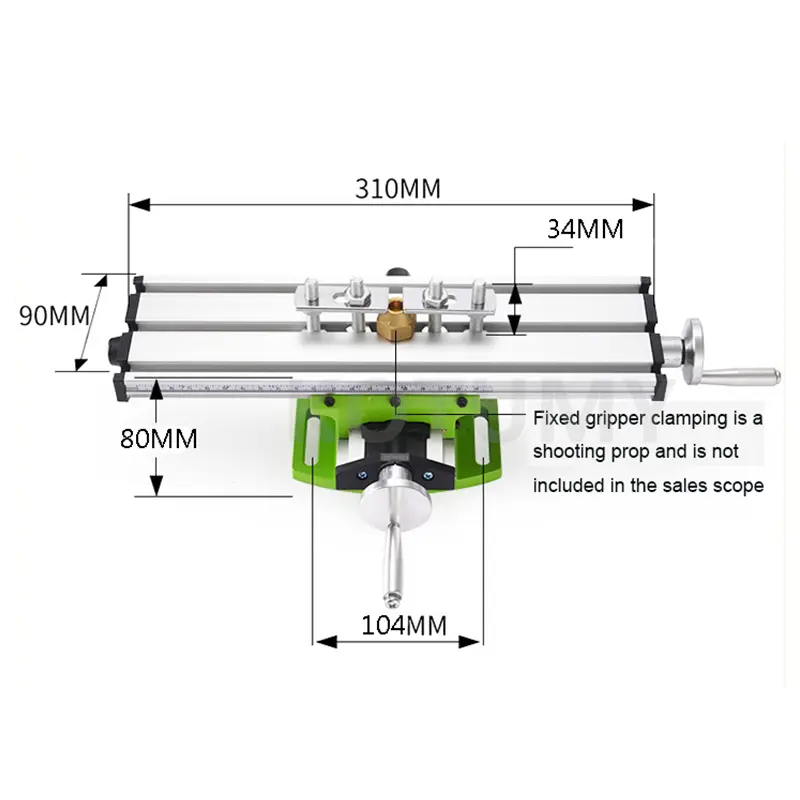 Mini Milling Machine Worktable Compound Bench Drilling Slide Table Working Cross Table Drilling Machine Vise Fixture Table Bench