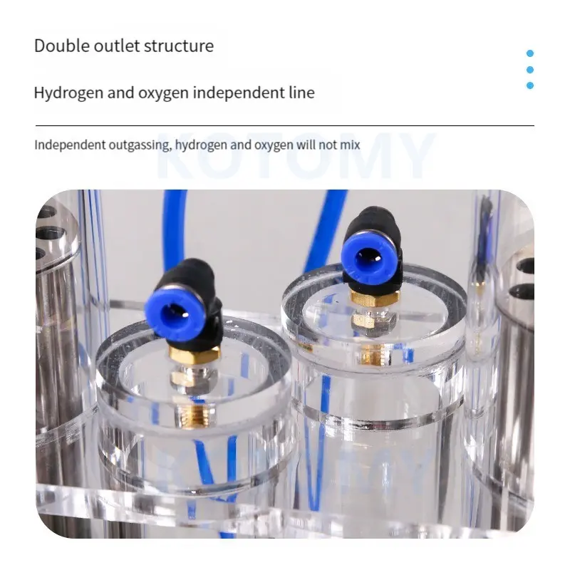 Electrolysis Water Machine Double Outlet Experimental Device For Electrolyzed Water Hydrogen And Oxygen Separation
