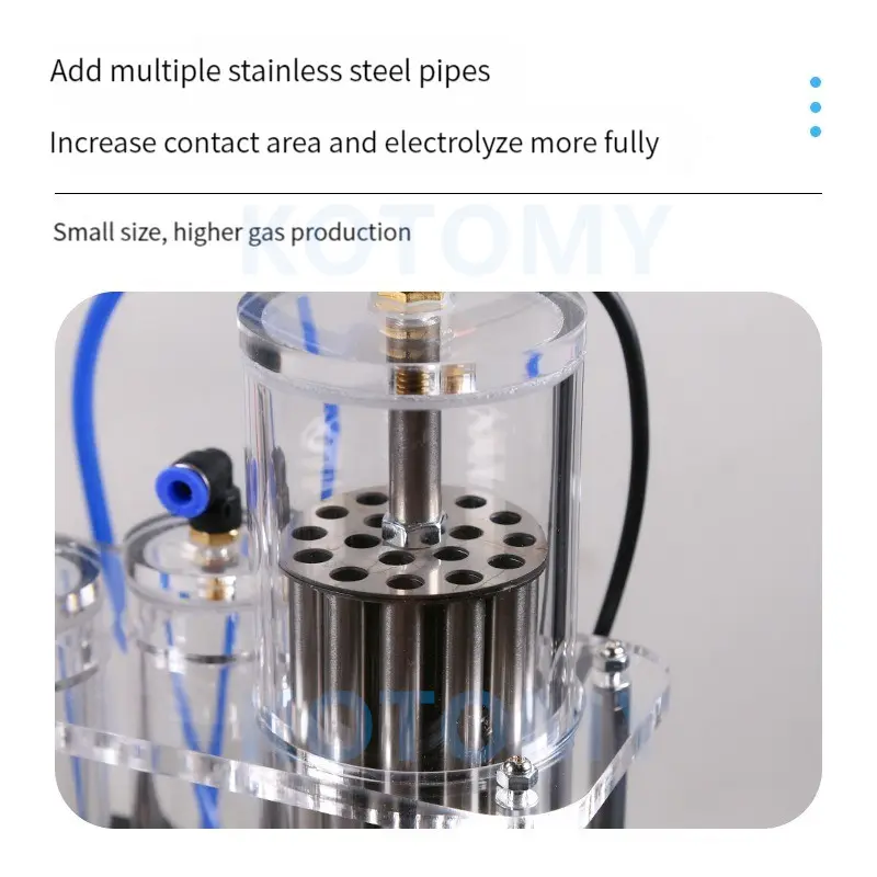 Electrolysis Water Machine Double Outlet Experimental Device For Electrolyzed Water Hydrogen And Oxygen Separation