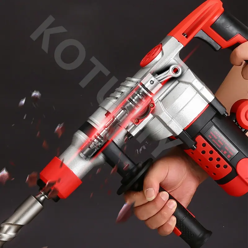 2200W 220V Electric Impact Drill Multifunction Hammer Pick household Professional Concrete Industrial Grade Tool