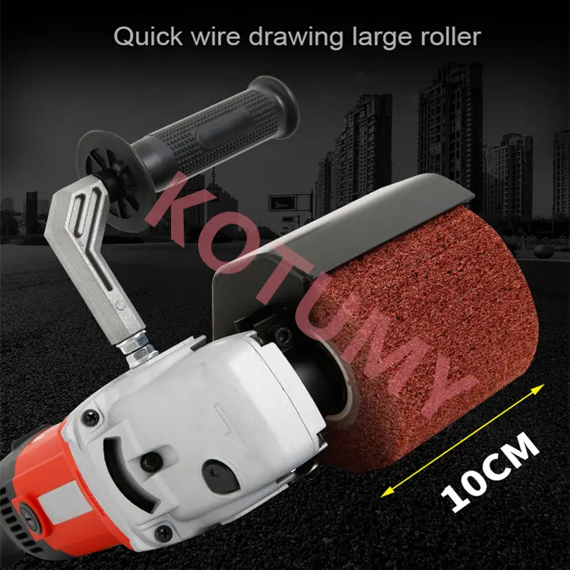 Electric Polishing Machine Burnishing Wire Drawing Machine Handheld Sander Wood Stainless Steel Metal Polisher 2200W 3000rpm