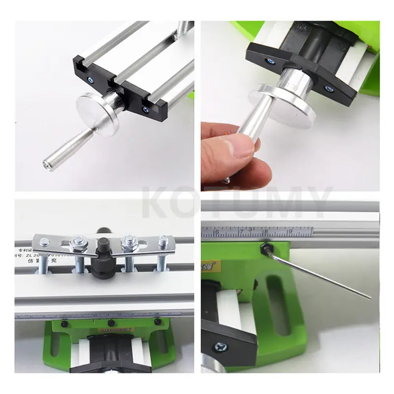 Mini Milling Machine Worktable Compound Bench Drilling Slide Table Working Cross Table Drilling Machine Vise Fixture Table Bench