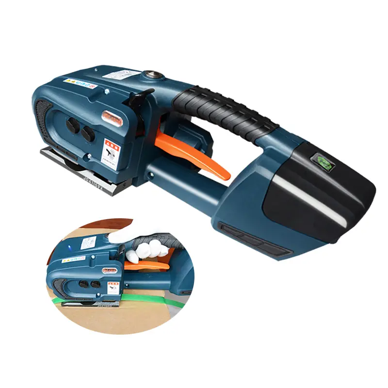 Electric Strapping Machine 13-16mm PP PET Belt Handheld Packing Machine Battery Powered Automatic Strapping Banding Machine