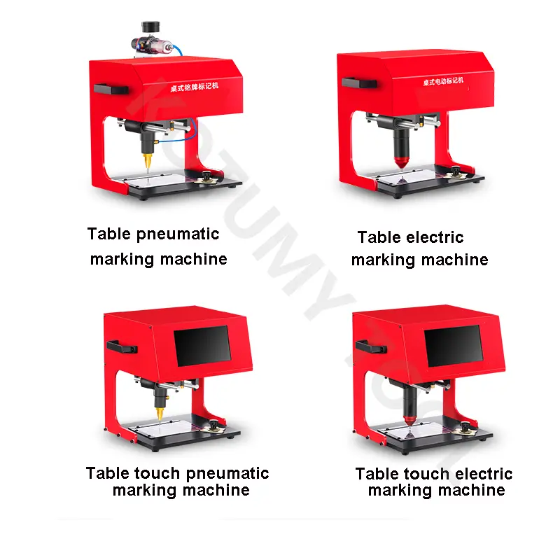 170x110mm Desktop Metal Signage Nameplate Marking Machine Pneumatic Electric Car Nameplate Metal Parts Engraving Equipment Tool