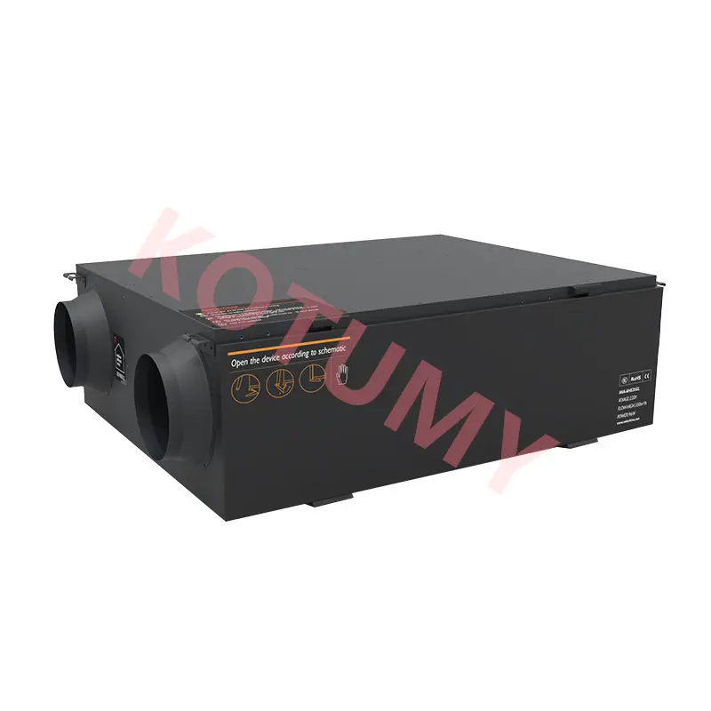 150㎡/h Air Purifier Central Fresh Air Purifier System Full Heat Exchanger Air Filter Ventilator Fresh Air System