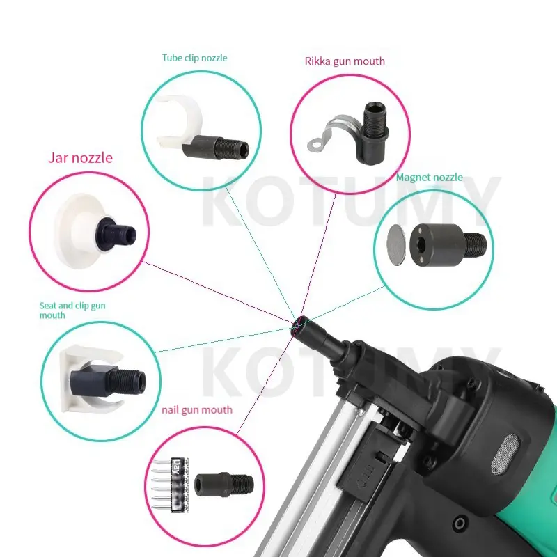 WSQ-01 Gas Nail Gun Electric Woodworking Hydroelectric Steel Nailer Concrete Ceiling Frame Trunk Air Nail Gun