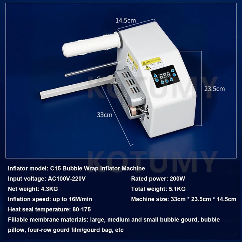 110V 220V Air Cushion Machine Buffer Bag Packing Film Making Machine Shockproof Roll Film Bubble Wrap Air Cushion Machine