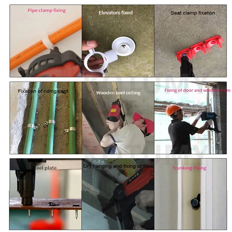 WSQ-01 Gas Nail Gun Electric Woodworking Hydroelectric Steel Nailer Concrete Ceiling Frame Trunk Air Nail Gun