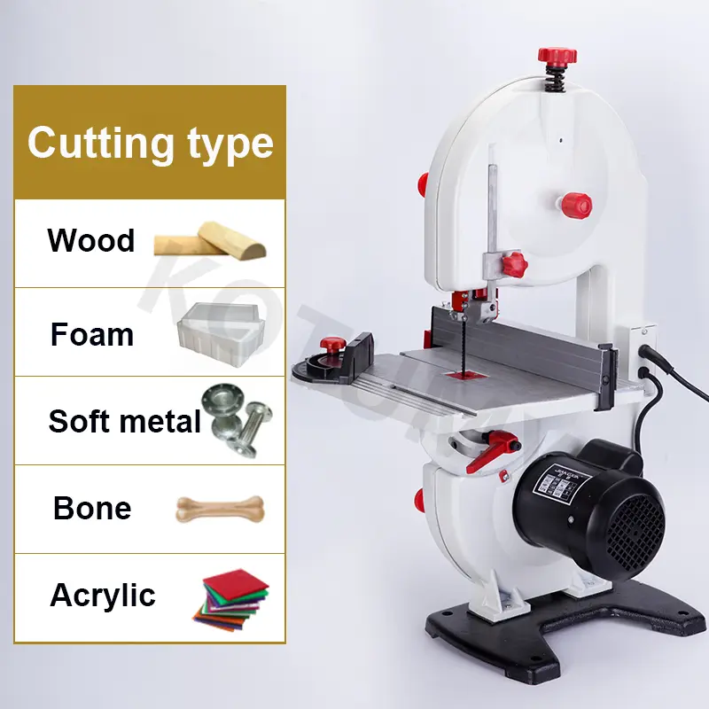 220V 350W 8 Inch Band Saw Woodworking Machine Electric Desktop Wire Saw Jig Saw Wood Saw Small Household