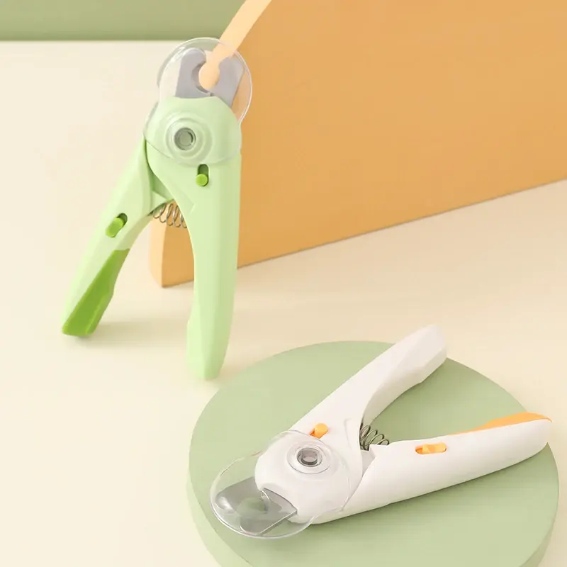 Pet Scissors Professional LED Light Animal Nail Clippers With Battery Cat Dog Toe & Paw Scissors